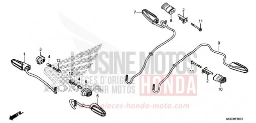 CLIGNOTANT (CB1100NA/NAD) CB1100NAJ de 2018
